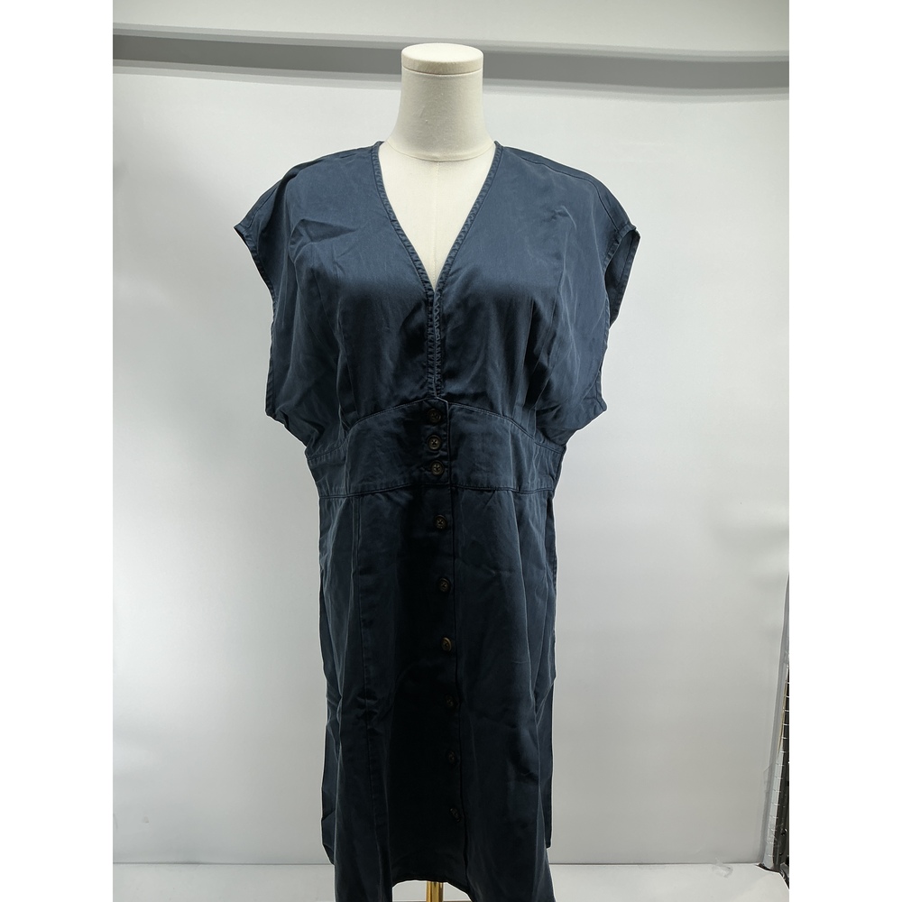 Vintage Wash Tencel Button Front Dress